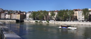 Le " vaporetto" sur la Saône en 2016